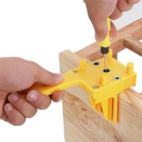 Handheld Dowel Jig ABS Plastic Woodworking Jig Pocket Hole Jig for 6 ...