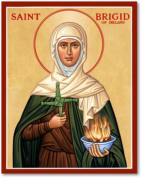 Women Saints: St. Brigid Icon | Monastery Icons | St brigid, St bridget ...