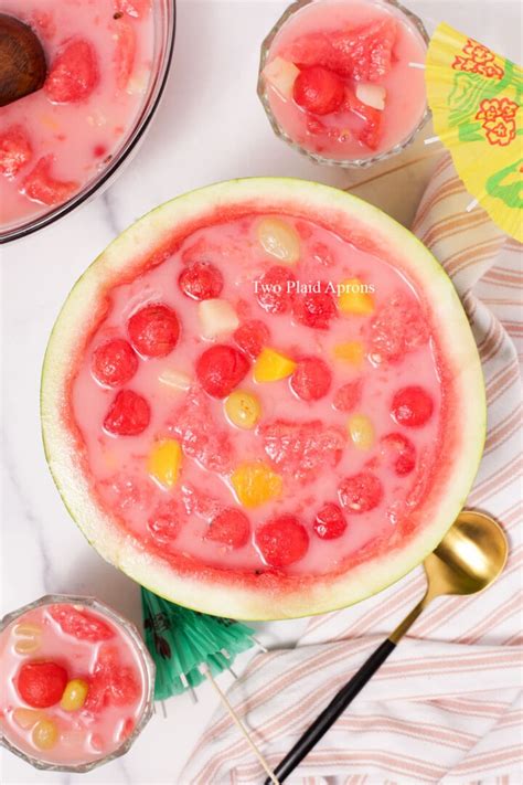 Hwachae (Korean Watermelon Punch) | Two Plaid Aprons