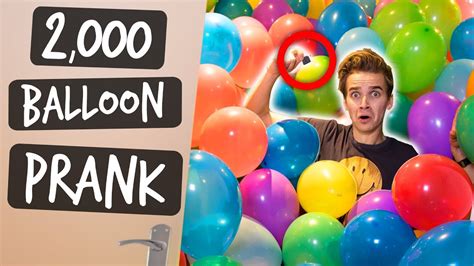 2,000 BALLOONS PRANK! - YouTube