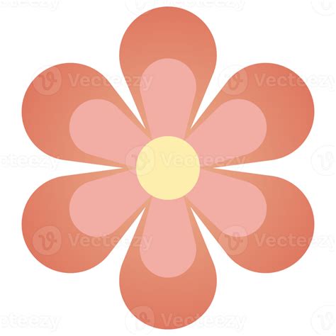 Groovy retro flower 13666386 PNG