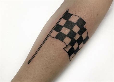 101 Best Race Flag Tattoo Ideas that will blow your mind!