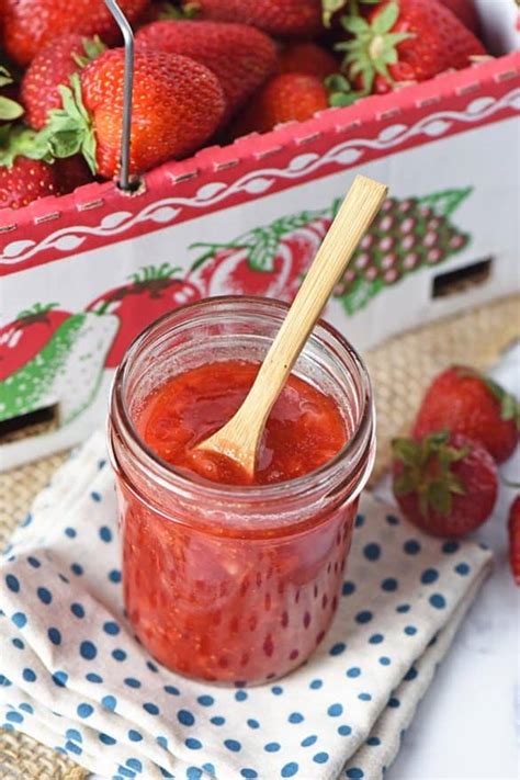 Quick and Easy Strawberry Jam Recipe - Adventures of Mel