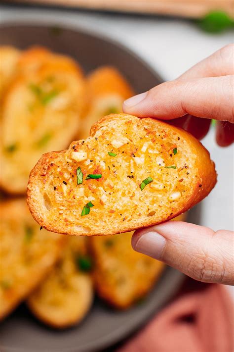 Crispy Air Fryer Garlic Bread - Full of Plants