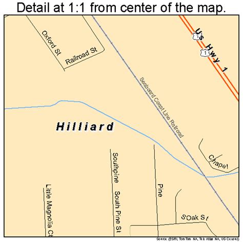 Hilliard Florida Street Map 1230750