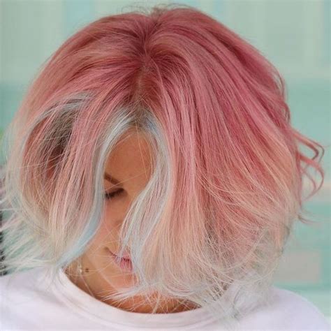 Light Pink And Blue Hair