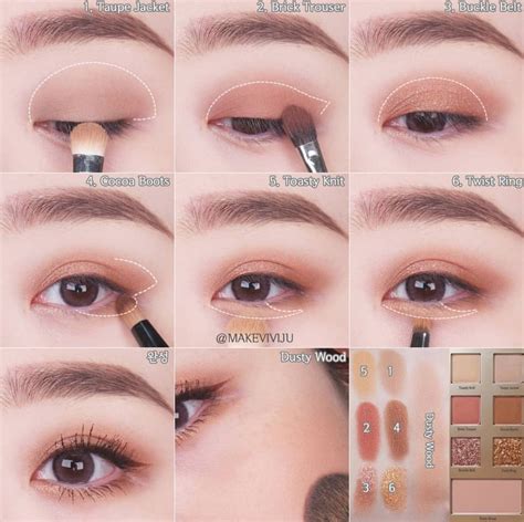 Eye makeup steps 😍😍 | Korean eye makeup, Eye makeup steps, Asian eye makeup