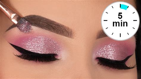 5 MINUTE Glitter Eye Makeup Tutorial | Prom Eye Makeup - NY Beauty Review