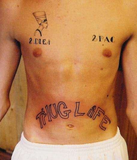 2pac Thug Life Tattoo Font