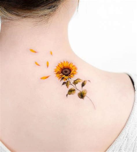 50+ Small Sunflower Tattoo Ideas