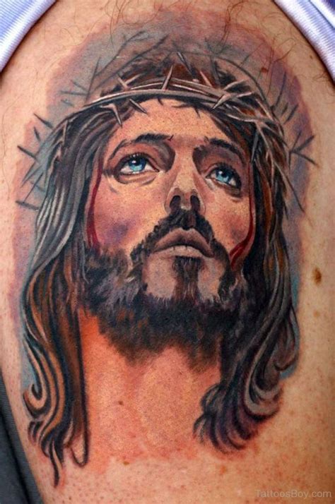 Jesus Face Tattoo Stencil