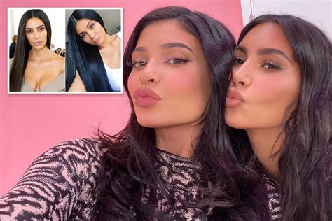 Kylie Jenner and Kim Kardashian look more alike than ever in Instagram ...