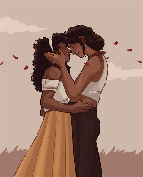 Sapphic Eurydice and Orpheus fanart I’ve been working on !! : r/hadestown