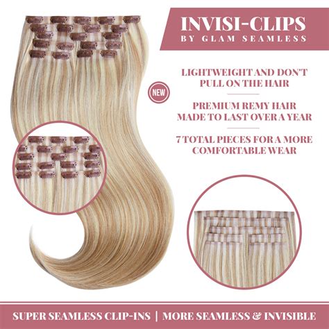 Honey Blonde Clip In Hair Extensions | Glam Seamless