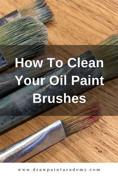 How To Clean Your Oil Paintbrushes | Oil paint brushes, Paint brushes ...