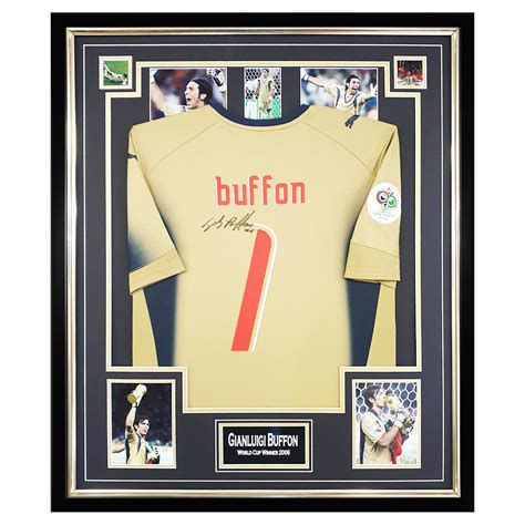 Signed Gianluigi Buffon Shirt - Framed Italy World Cup Winners 2006