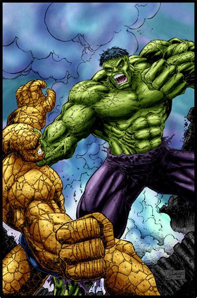 hulk vs thing by logicfun on DeviantArt