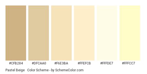 Pastel Beige & Cream Color Scheme » Cream » SchemeColor.com