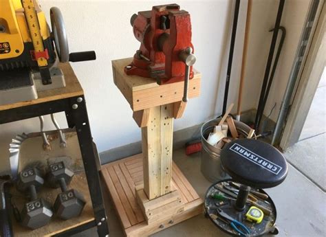 Schuler - Vise Stand - DIY Build | Vise stand, Bench vise, Wooden diy