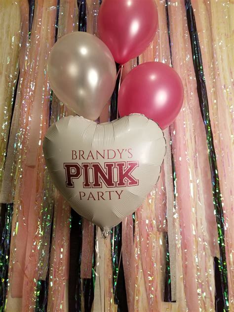 Personalized Pink Party Balloons - Etsy