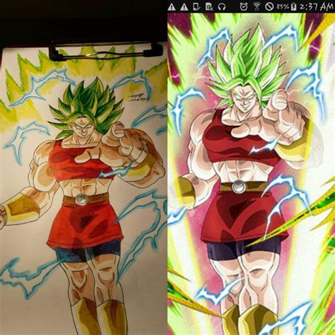 Super saiyan berserk kale drawing | DragonBallZ Amino