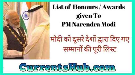 Narendra Modi awards list-नरेंद्र मोदी द्वारा प्राप्त कुल ...