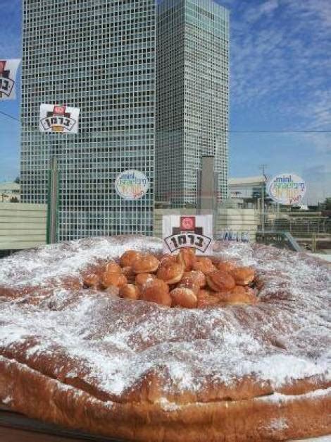 Berman Bakery Creates Super Size Sufganiyah for Chanukah