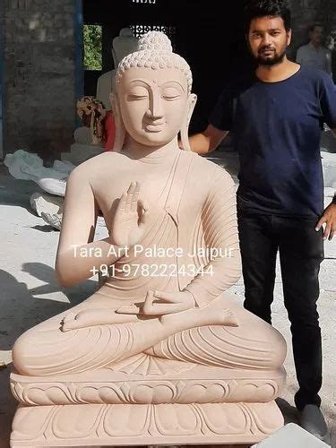 Handmade Sandstone Sarnath Buddha Statue at Rs 35000 in Jaipur | ID ...