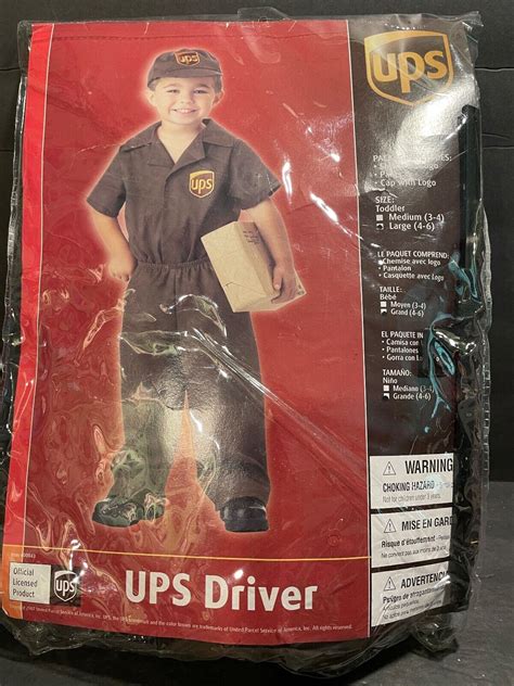 California Costumes UPS Driver Uniform toddler Large … - Gem