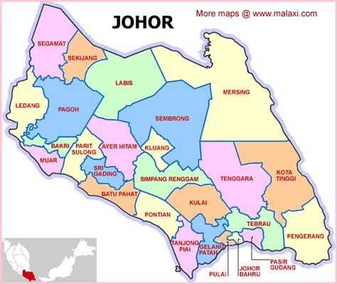 The Paradise of Johor: Location Map