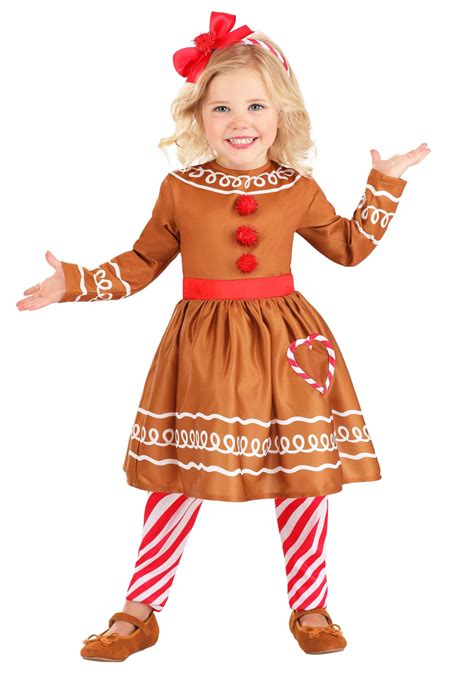 Toddler Girl's Gingerbread Costume Dress