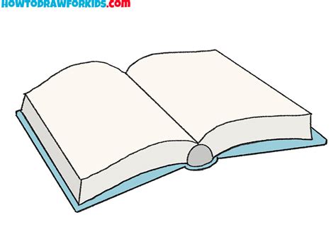 How to Draw an Open Book - Easy Drawing Tutorial For Kids