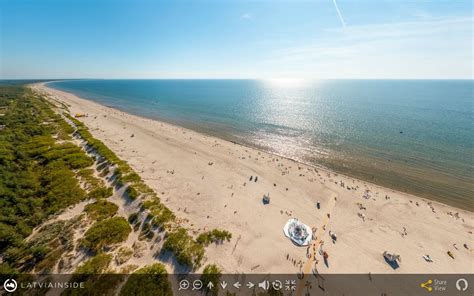 Endless Beach of Liepaja | 360° aerial panorama | LATVIA INSIDE ...