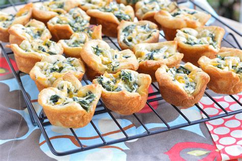 Spinach Artichoke Bites - Macaroni and Cheesecake | Spinach artichoke ...