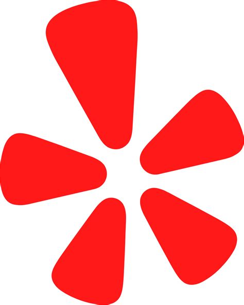 Yelp logo in transparent PNG and vectorized SVG formats