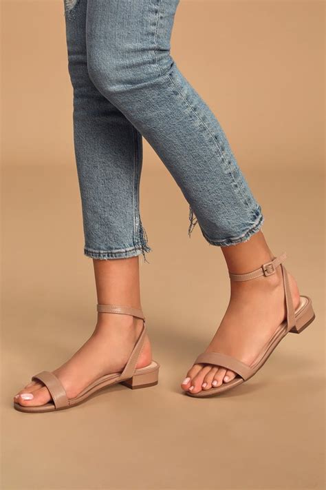 Light Nude Sandals - Ankle Strap Sandals - Open Toe Sandals - Lulus