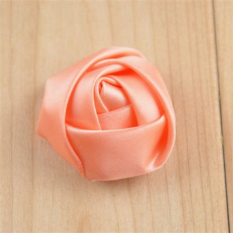 Set of 100 Satin Flowers Ribbon Bows Satin Ribbon Flower - Etsy