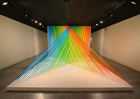 American artist Megan Geckler uses plastic ribbons to create ...