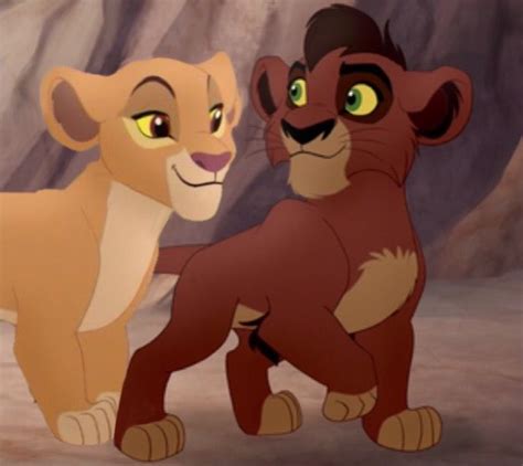 Just a lil picture of Kiara meeting Kovu for the first time in The Lion ...