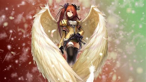 angel, Redhead, Anime Girls, Anime, Wings Wallpapers HD / Desktop and ...