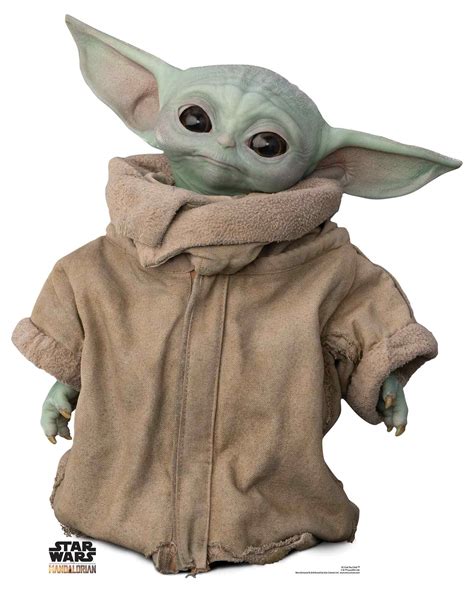 The Child Baby Yoda Cardboard Cutout Official The Mandalorian Star Wars ...