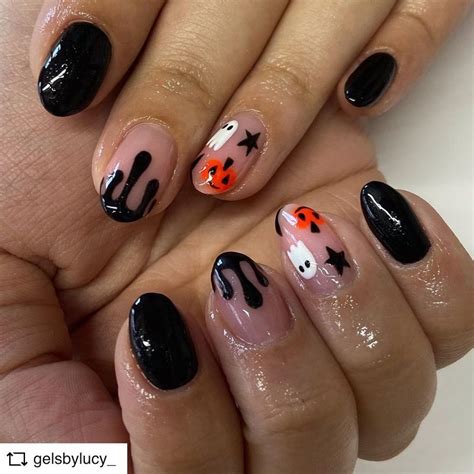 100 Easy Halloween Nails Art Ideas for Your Inspirations - PinMomStuff