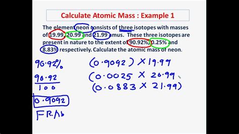 Isotopes and Atomic Mass Calculations - YouTube