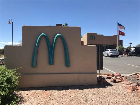 The only blue McDonald’s sign in the world at Sedona, AZ. : pics