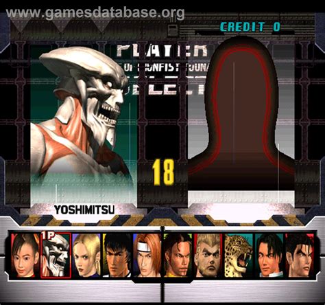 Tekken 3 - Arcade - Artwork - Select Screen