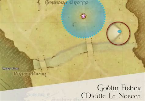 FFXIV Goblin Fisher Location Map - FF14 Rogue Hunting Log