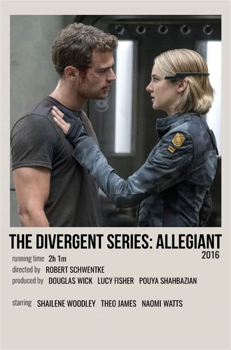 minimal polaroid movie poster for the divergent series: allegiant ...