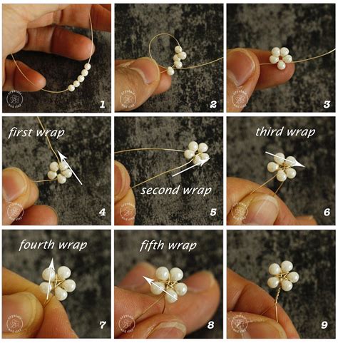 Jewelry Making Basics 7 -- Three ways to make beaded flower in 2020 ...