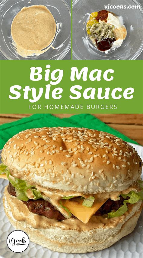 Homemade Big Mac Style Sauce - VJ Cooks