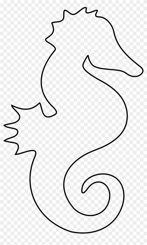 Seahorse Outline Printable